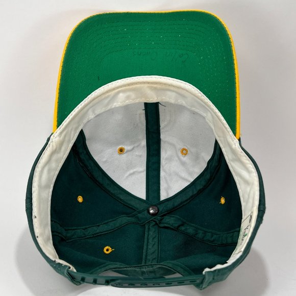 VTG Youngan Kudzu Tulsa Drillers Snapback Baseball Hat Cap Green Gold Mens - Picture 9 of 15